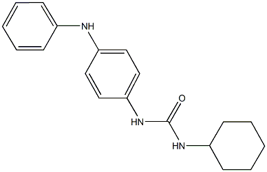 N-(4-anilinophenyl)-N'-cyclohexylurea Struktur