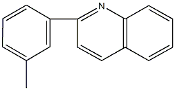 2-(3-methylphenyl)quinoline Struktur