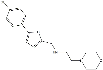 N-{[5-(4-chlorophenyl)-2-furyl]methyl}-N-[2-(4-morpholinyl)ethyl]amine Struktur