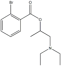 2-(diethylamino)-1-methylethyl 2-bromobenzoate Struktur