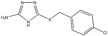 5-[(4-chlorobenzyl)sulfanyl]-4H-1,2,4-triazol-3-ylamine Struktur