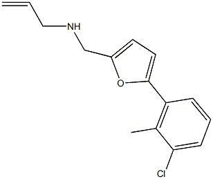 N-allyl-N-{[5-(3-chloro-2-methylphenyl)-2-furyl]methyl}amine Struktur