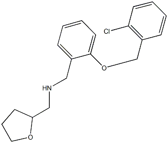 N-{2-[(2-chlorobenzyl)oxy]benzyl}-N-(tetrahydro-2-furanylmethyl)amine Struktur