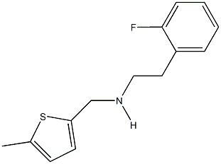 N-[2-(2-fluorophenyl)ethyl]-N-[(5-methyl-2-thienyl)methyl]amine Struktur