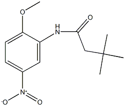 N-{5-nitro-2-methoxyphenyl}-3,3-dimethylbutanamide Struktur