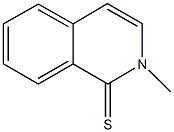 2-methyl-1(2H)-isoquinolinethione Struktur