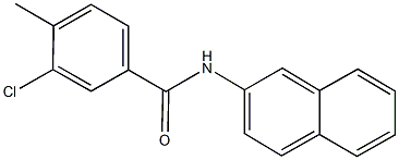 3-chloro-4-methyl-N-(2-naphthyl)benzamide Struktur