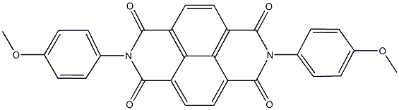 2,7-bis(4-methoxyphenyl)benzo[lmn][3,8]phenanthroline-1,3,6,8(2H,7H)-tetrone Struktur