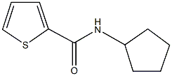 N-cyclopentyl-2-thiophenecarboxamide Struktur