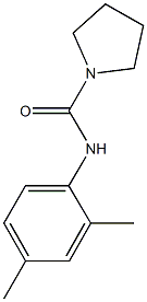 N-(2,4-dimethylphenyl)-1-pyrrolidinecarboxamide Struktur