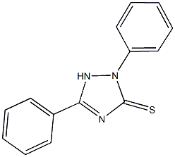 2,5-diphenyl-1,2-dihydro-3H-1,2,4-triazole-3-thione Struktur