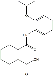 2-[(2-isopropoxyanilino)carbonyl]cyclohexanecarboxylic acid Struktur