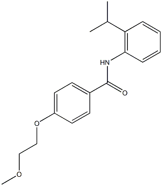 N-(2-isopropylphenyl)-4-(2-methoxyethoxy)benzamide Struktur