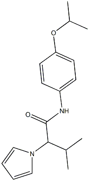 N-(4-isopropoxyphenyl)-3-methyl-2-(1H-pyrrol-1-yl)butanamide Struktur