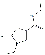 N,1-diethyl-5-oxo-3-pyrrolidinecarboxamide Struktur