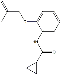 N-{2-[(2-methyl-2-propenyl)oxy]phenyl}cyclopropanecarboxamide Struktur