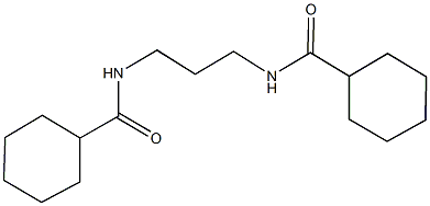 N-{3-[(cyclohexylcarbonyl)amino]propyl}cyclohexanecarboxamide Struktur