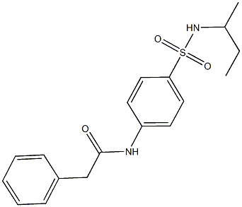 N-{4-[(sec-butylamino)sulfonyl]phenyl}-2-phenylacetamide Struktur