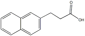 3-(2-naphthyl)propanoic acid Struktur