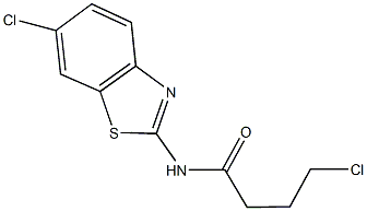 4-chloro-N-(6-chloro-1,3-benzothiazol-2-yl)butanamide Struktur