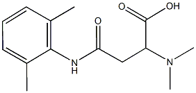 2-(dimethylamino)-4-(2,6-dimethylanilino)-4-oxobutanoic acid Struktur