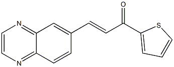 3-(6-quinoxalinyl)-1-(2-thienyl)-2-propen-1-one Struktur