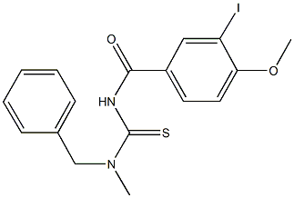 N-benzyl-N'-(3-iodo-4-methoxybenzoyl)-N-methylthiourea Struktur