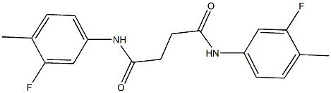 N~1~,N~4~-bis(3-fluoro-4-methylphenyl)succinamide Struktur