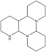 tetradecahydro-2H,9aH-tripyrido[1,2-a:1,2-c:3,2-e]pyrimidine Struktur