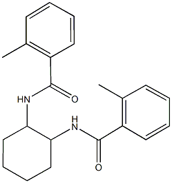 2-methyl-N-{2-[(2-methylbenzoyl)amino]cyclohexyl}benzamide Struktur