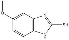 5-methoxy-1H-benzimidazol-2-yl hydrosulfide Struktur