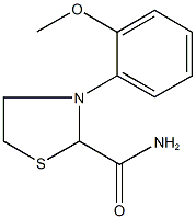 3-(2-methoxyphenyl)-1,3-thiazolidine-2-carboxamide Struktur