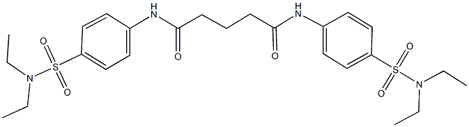 N~1~,N~5~-bis{4-[(diethylamino)sulfonyl]phenyl}pentanediamide Struktur