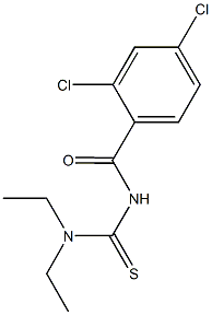 N'-(2,4-dichlorobenzoyl)-N,N-diethylthiourea Struktur