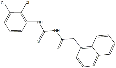 N-(2,3-dichlorophenyl)-N'-(1-naphthylacetyl)thiourea Struktur