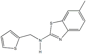 N-(6-methyl-1,3-benzothiazol-2-yl)-N-(2-thienylmethyl)amine Struktur