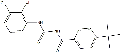 N-(4-tert-butylbenzoyl)-N'-(2,3-dichlorophenyl)thiourea Struktur