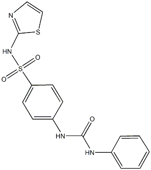 4-[(anilinocarbonyl)amino]-N-(1,3-thiazol-2-yl)benzenesulfonamide Struktur