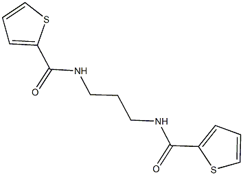 N-{3-[(2-thienylcarbonyl)amino]propyl}-2-thiophenecarboxamide Struktur