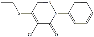 4-chloro-5-(ethylsulfanyl)-2-phenyl-3(2H)-pyridazinone Struktur