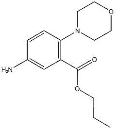 propyl 5-amino-2-(4-morpholinyl)benzoate Struktur