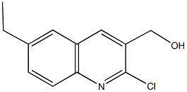 (2-chloro-6-ethyl-3-quinolinyl)methanol Struktur