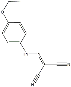 2-[(4-ethoxyphenyl)hydrazono]malononitrile Struktur