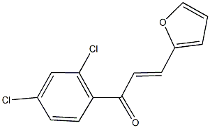 1-(2,4-dichlorophenyl)-3-(2-furyl)-2-propen-1-one Struktur