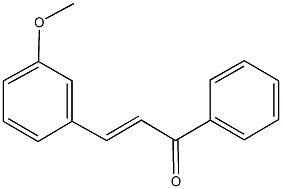 3-(3-methoxyphenyl)-1-phenyl-2-propen-1-one Struktur