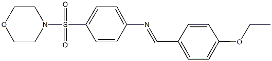 N-(4-ethoxybenzylidene)-N-[4-(4-morpholinylsulfonyl)phenyl]amine Struktur