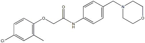 2-(4-chloro-2-methylphenoxy)-N-[4-(4-morpholinylmethyl)phenyl]acetamide Struktur