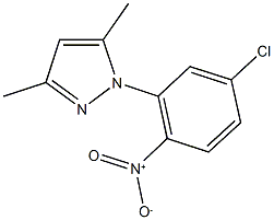 1-{5-chloro-2-nitrophenyl}-3,5-dimethyl-1H-pyrazole Struktur