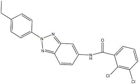 2,3-dichloro-N-[2-(4-ethylphenyl)-2H-1,2,3-benzotriazol-5-yl]benzamide Struktur