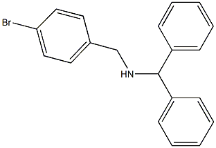 N-benzhydryl-N-(4-bromobenzyl)amine Struktur